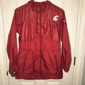 Red WSU cougar windbreaker
